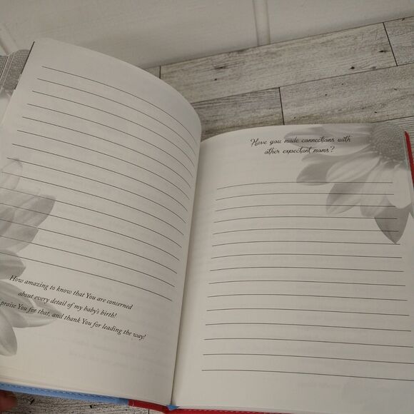 Mommy To Be Devotional Journal - Pregnancy Gift Book Faux Leather Blue - Unused - Picture 10 of 13
